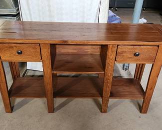 Rustic sofa table