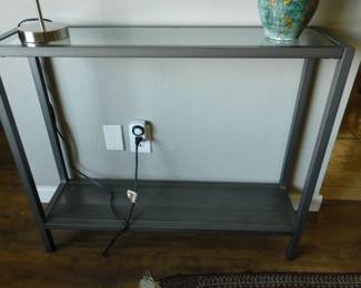 Steel entry table