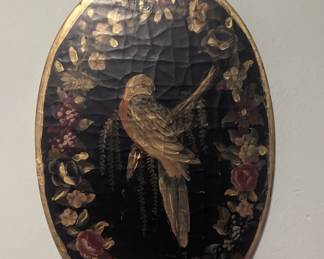 Pair wood bird hanger 