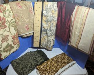 Assorted curtains and runners