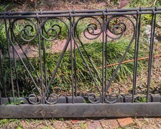 Wrought iron fence 