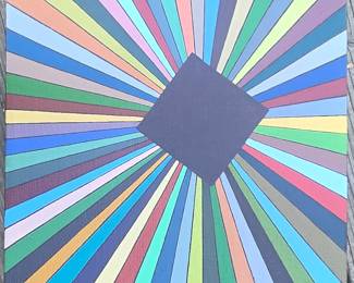 Hard edge oil painting