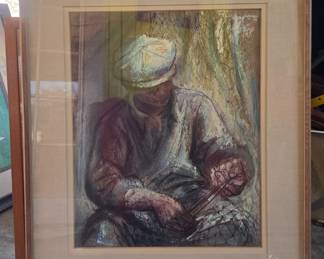 Burr singer pastel.