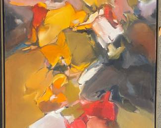 40 x 30 abstract signed "Ribal".