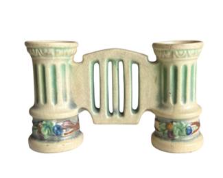 Roseville Corinthian Double Candlestick Holder