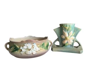 Roseville Pottery Gardenia & Clematis Pottery