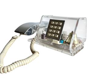 Vintage MCM TeleConcepts ClearTalk Lucite Telephone