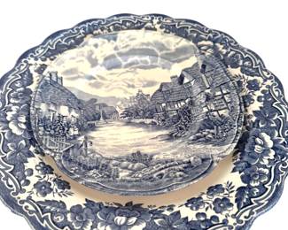 Blue & white dishes