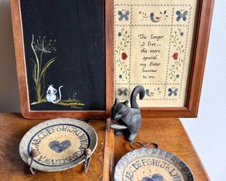 Americana primitive folk art decor