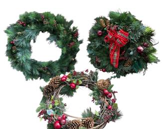 Christmas holiday wreaths