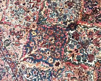 Vintage Wool Karastan Multicolor 9x6 Area Rug