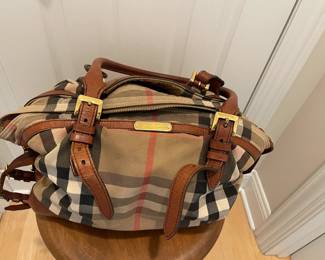 Burberry diaper bag