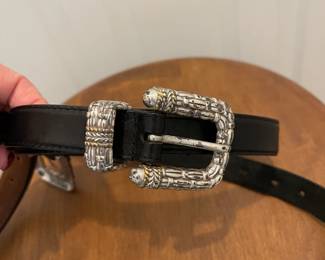 Leather belt