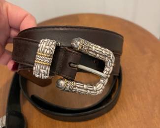 Leather belt