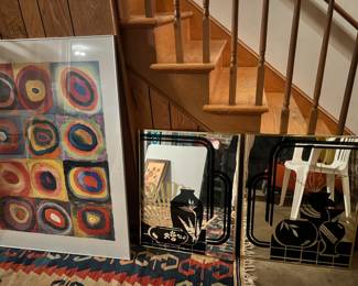 Vintage mirrors vintage art