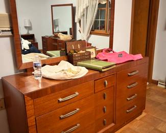 MCM dresser and bags