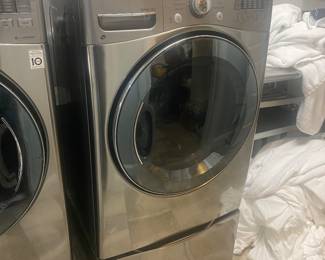 Like new LG washer/dryer with extra drawers on bottom