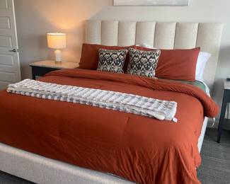 Bed NOT for sale just the bedding and pillows