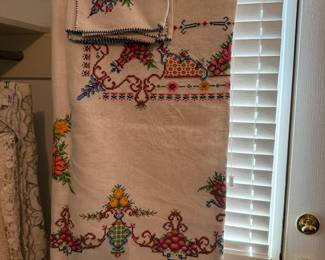 Embroidered linens