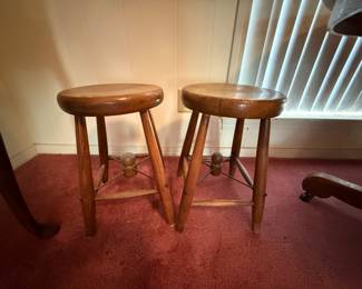 Pair of 1940's Stools