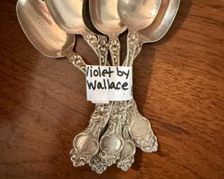 Violet by Wallace Sterling set six spoons