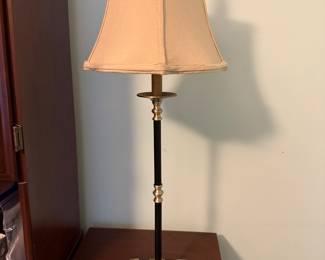 Brass candlestick lamp