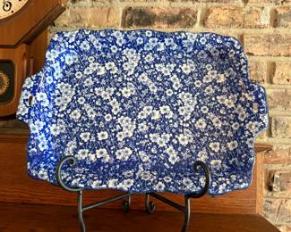 Blue and White Tray