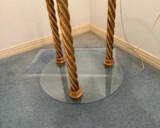 Retro Glass and Gilt tables crafted in Belgium