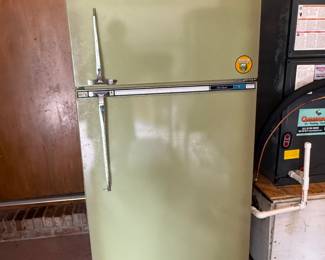 Vintage Avocado Fridge