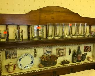 Wall shelf with collectibles!