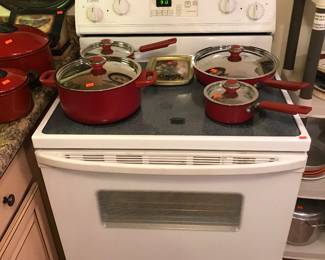Whirlpool estate glass top stove!