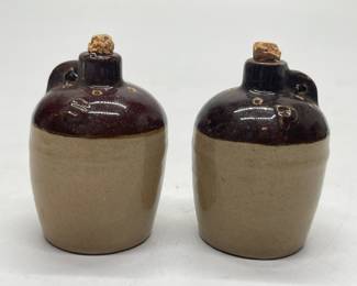 Vintage Whiskey Jug Style Salt and Pepper Shakers