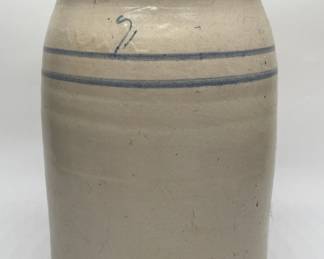 Antique Stoneware Butter Churn