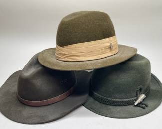 Two Wool LL Bean Hats and House of Tyrol Wool Hat