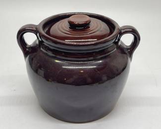 Vintage American Pottery Bean Pot