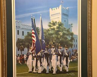 The Citadel framed art