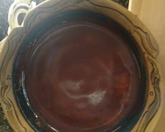 Handmade pottery serving piece