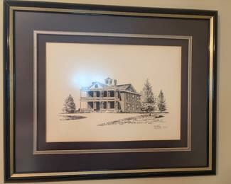 Framed signed print