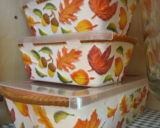 Temptations ware 6 piece bake set fall design