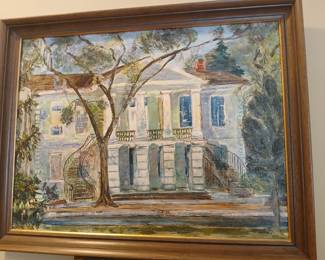 Framed painting