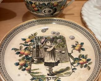 Mustache cup & saucer