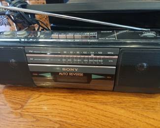 Sony radio, tape player