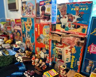 Do you recognize these toys? Lots of nostalgic finds for ALL ages in our Toy Room