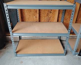 Metallic Dark Gray 3 Tier Shelving Unit