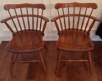 Pair of Vintage Wooden Chairs