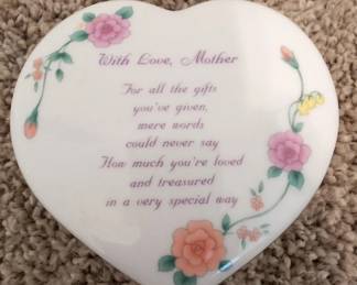 Mother Porcelain Trinket Box
