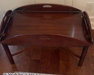 Vintage Wooden Butler Tray Table