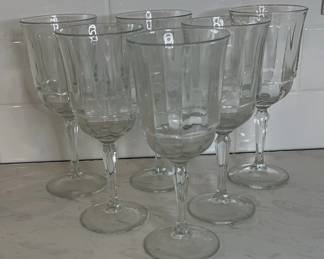 Elegant Set Of 06 Arcade bengale Wine Glasses