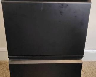 Small Black Metal Mobile File Cabinet