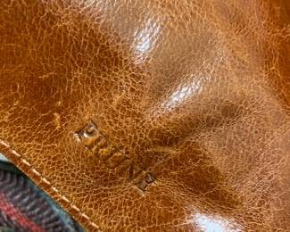 Prune leather purse